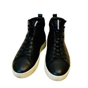 ecco black high tops